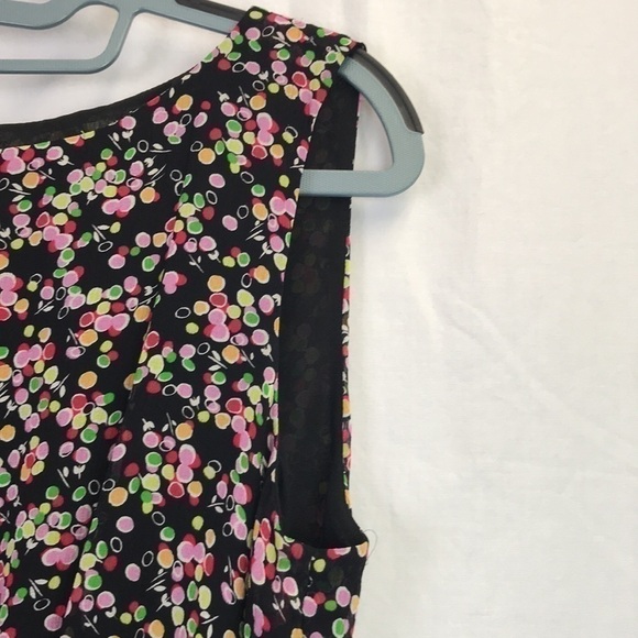 Talbots 👗 Women’s  100% Silk Floral Maxi Dress with Ruffled Hem Size 6 👗 - Picture 5 of 11